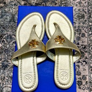 Gold Tory Burch Sandals